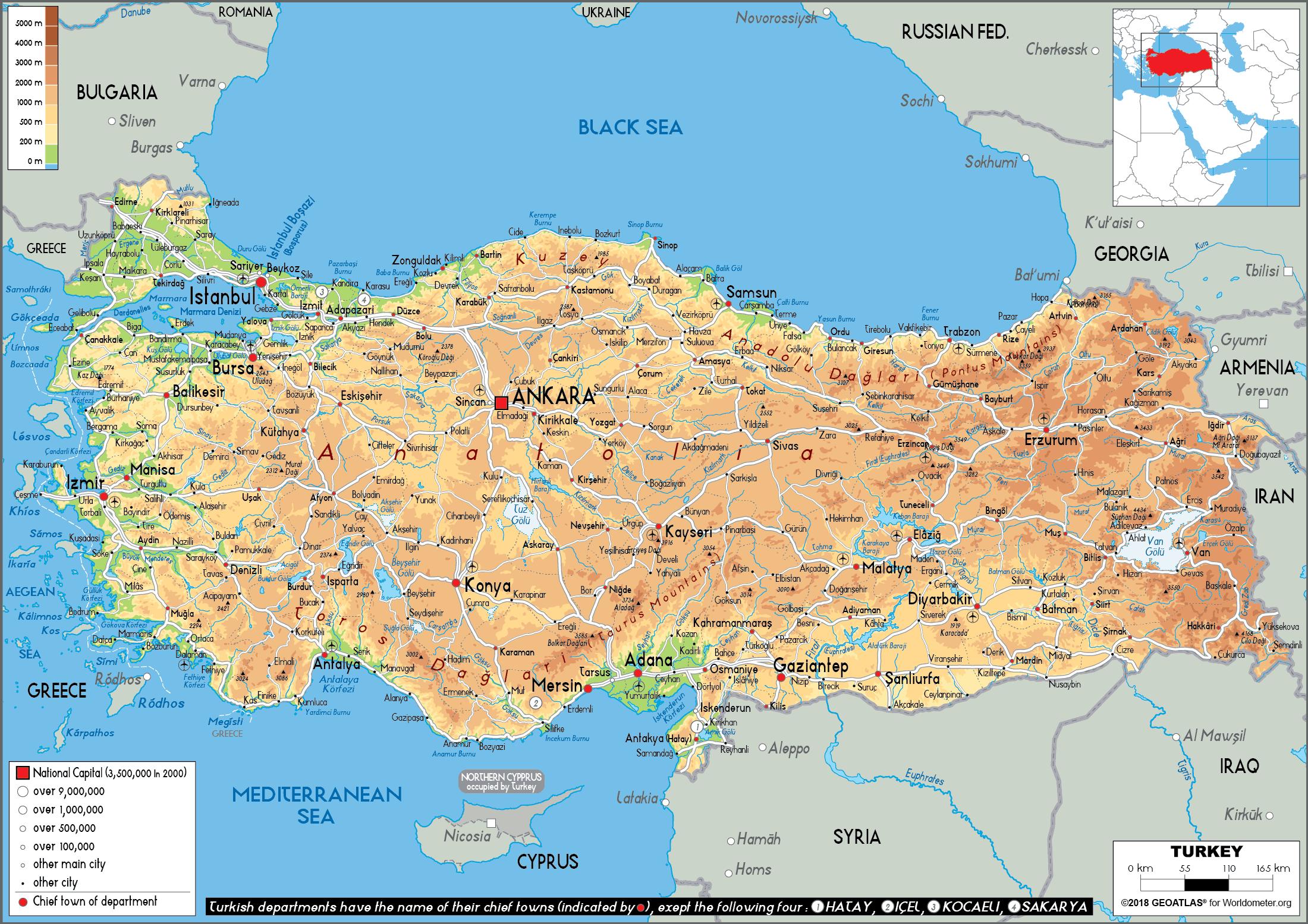 Turkiet Oarna Karta Karta Over Turkiet Oarna Vastra Asien Asien